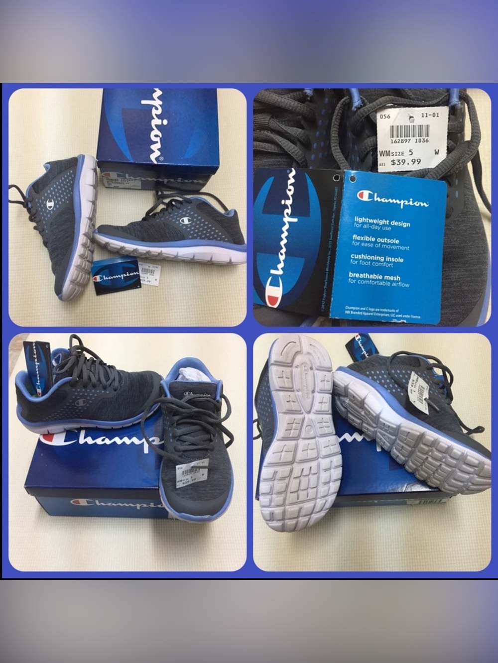👟 Women Champion Sneakers Size 5 EUC